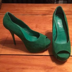 Emerald green 5in heel